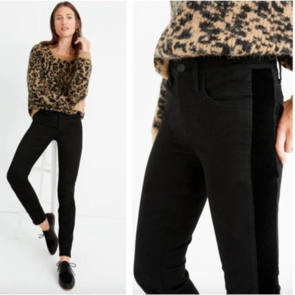 Madewell black 9 inch high rise skinny jeans